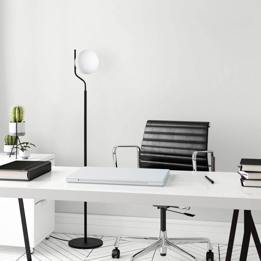 Подна ламба Opviq Tulip 13815, 30 x 30 x 168 cm, 1 x E27, 250 cm кабел,, црна