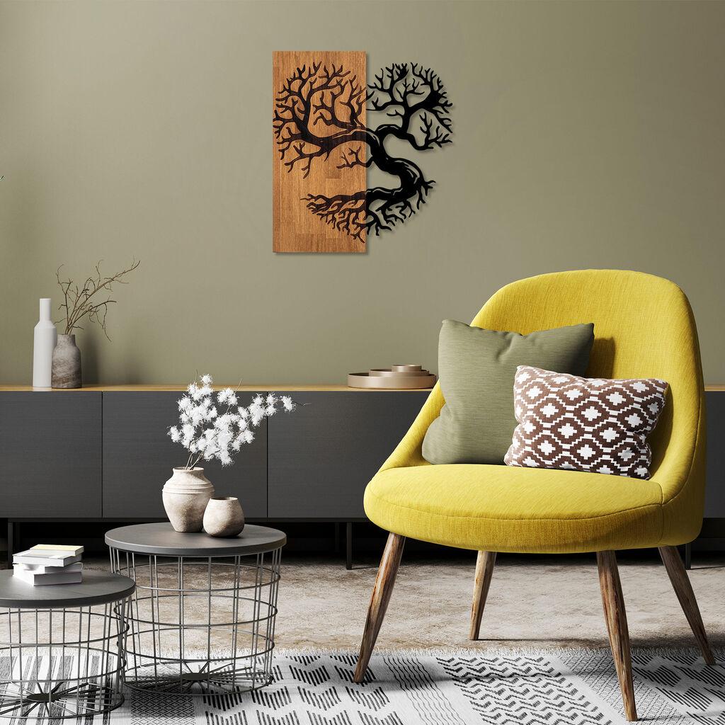 Wallity dzидна декорација Монументално дрво 4, 58x58 см, црна