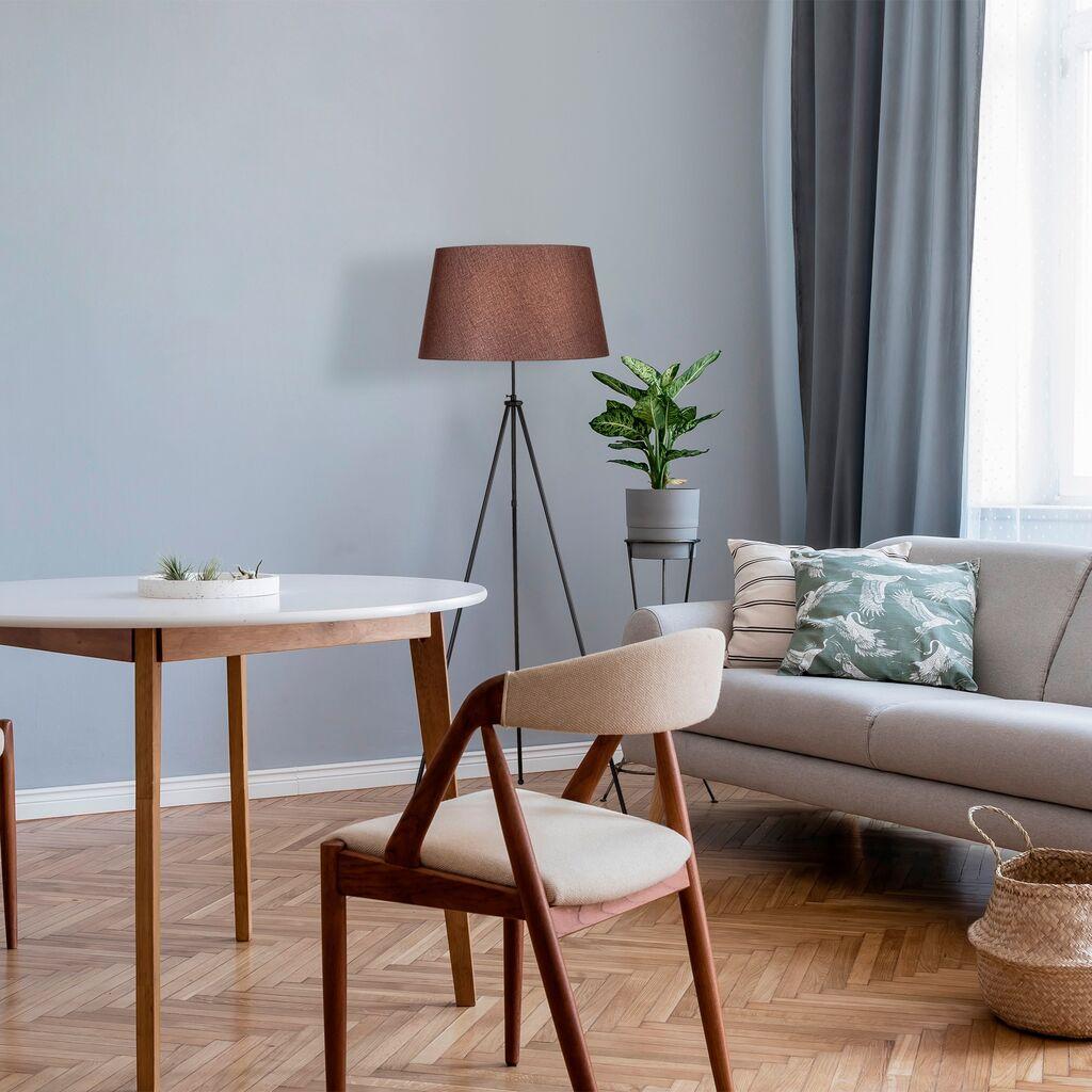 Подна ламба Opviq 4053, 165 см, E27, 350 см кабел, кафеава