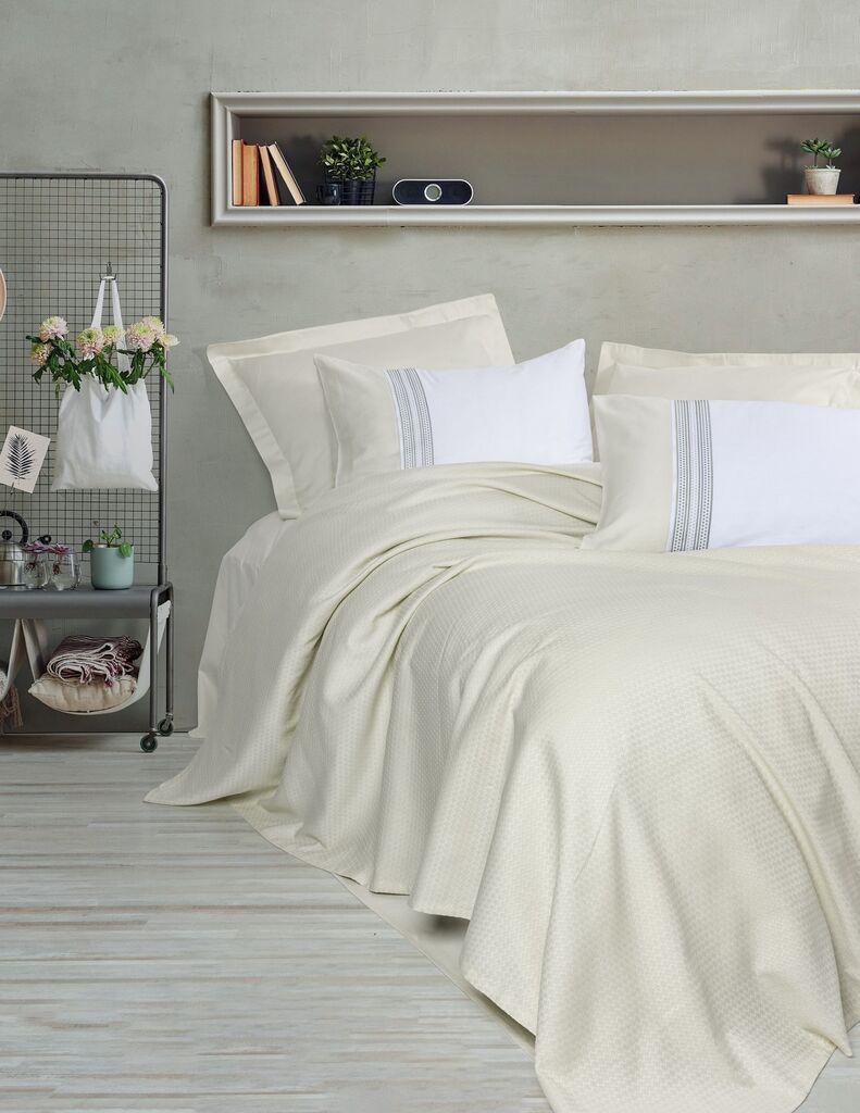 Комплет двојна прекривка за кревет L'essentiel Maison, Lessy, 220x230 см, крем