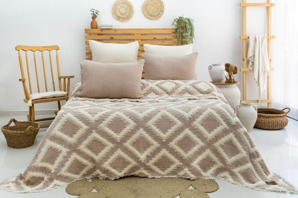 L'essentiel Maison Комплет Двојна прекривка Sonia, 200x220cm, Беж