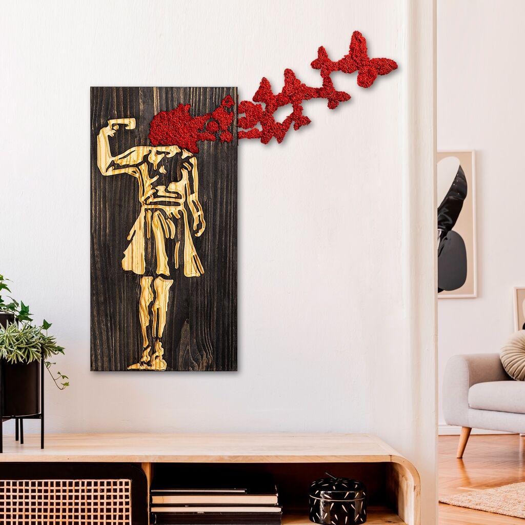 Wallity dzидна декорација Banksy - 16-1, 62x70 см, црна