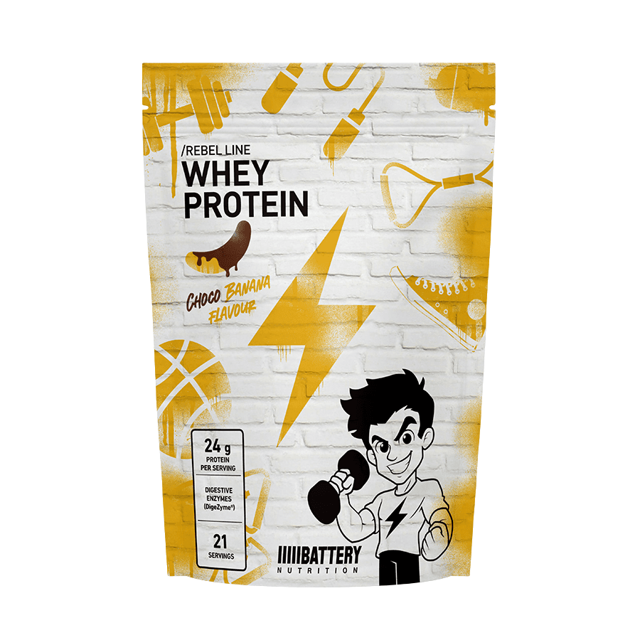 BATTERY REBEL WHEY PROTEIN - чоко-банана 700g