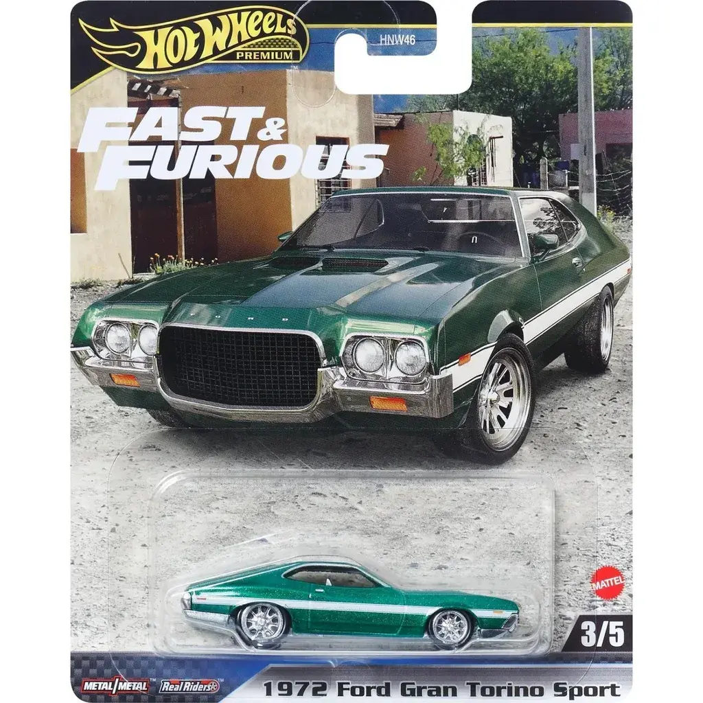 Hot Wheels 1972 Ford Gran Torino Автомобилче 1:64