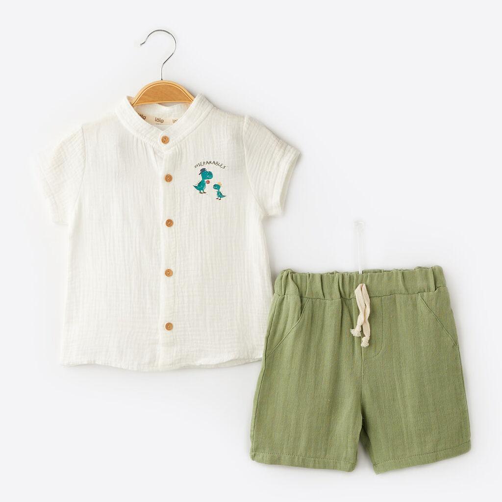 Ленен комплет кошула и панталончиња