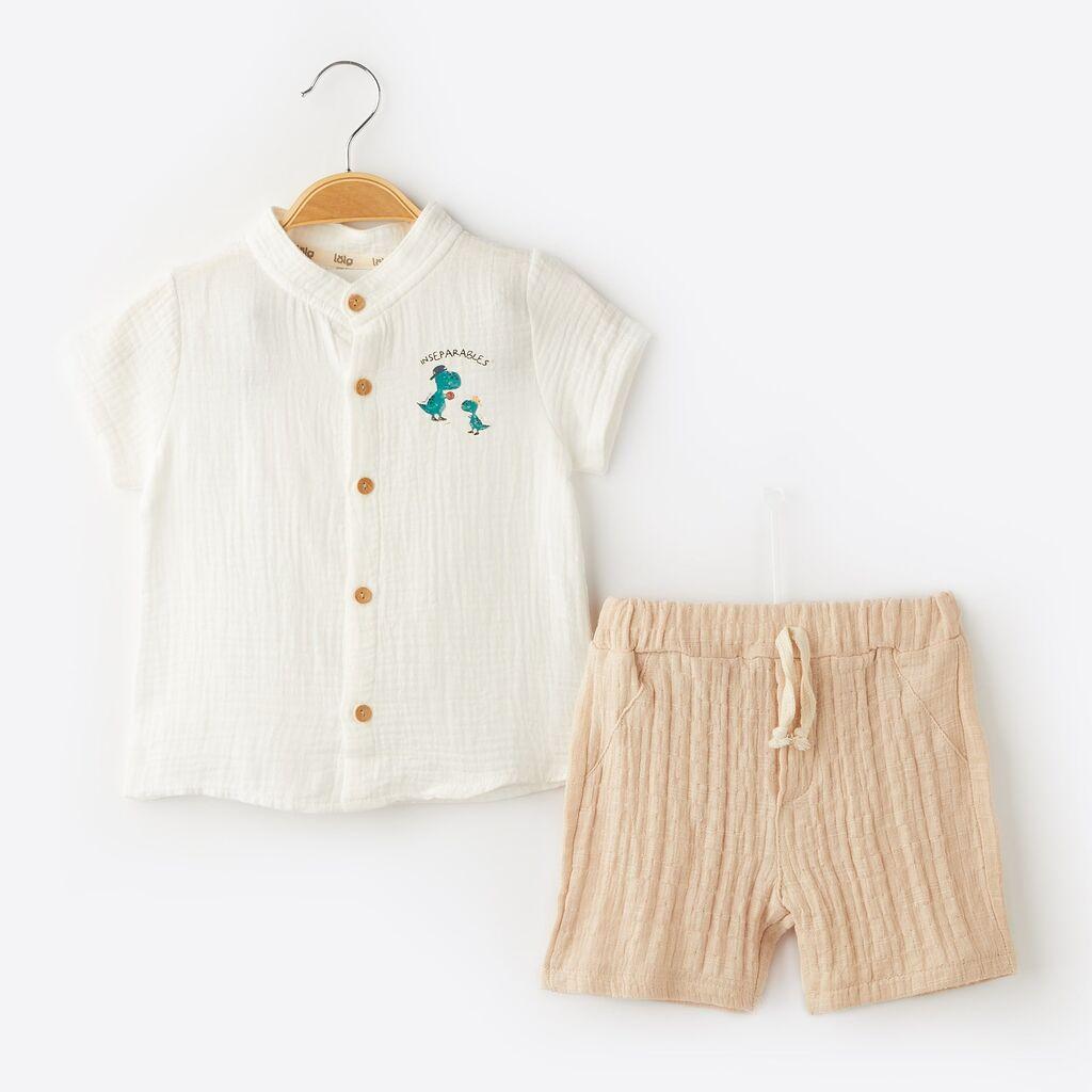 Ленен комплет кошула и панталончиња