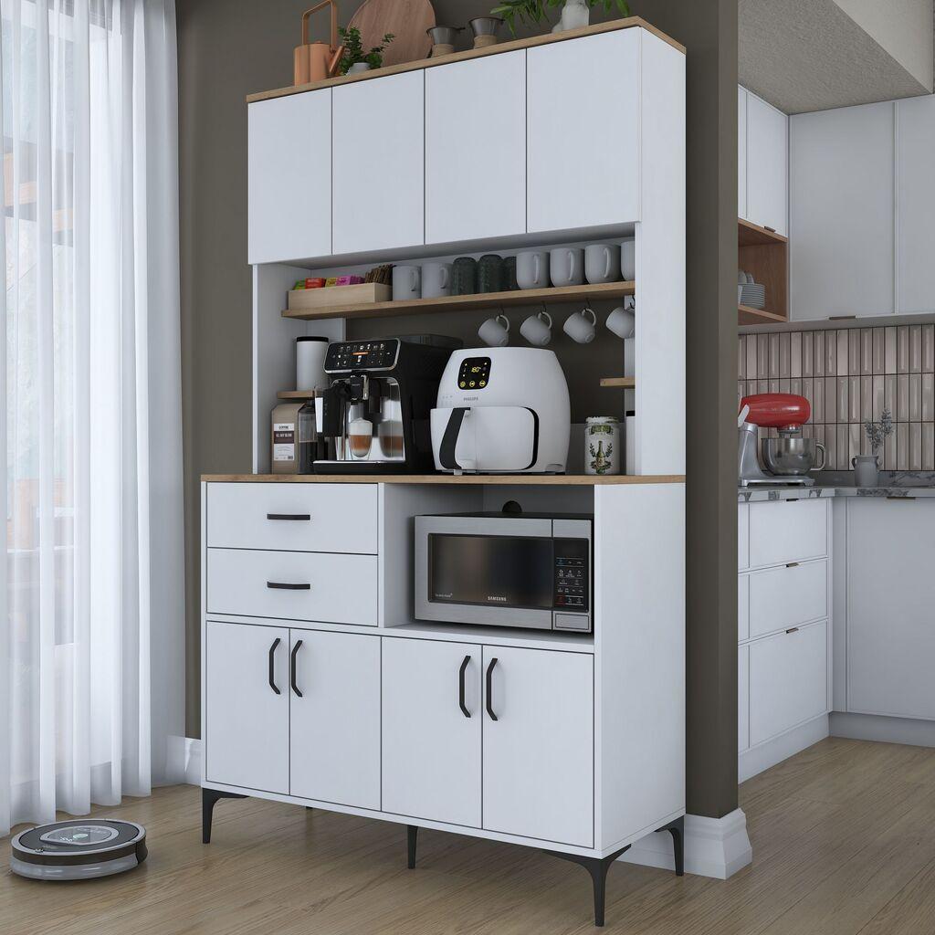 Hanah Home повеќенаменски плакар JE208-3900, 120x204,2 см, бел