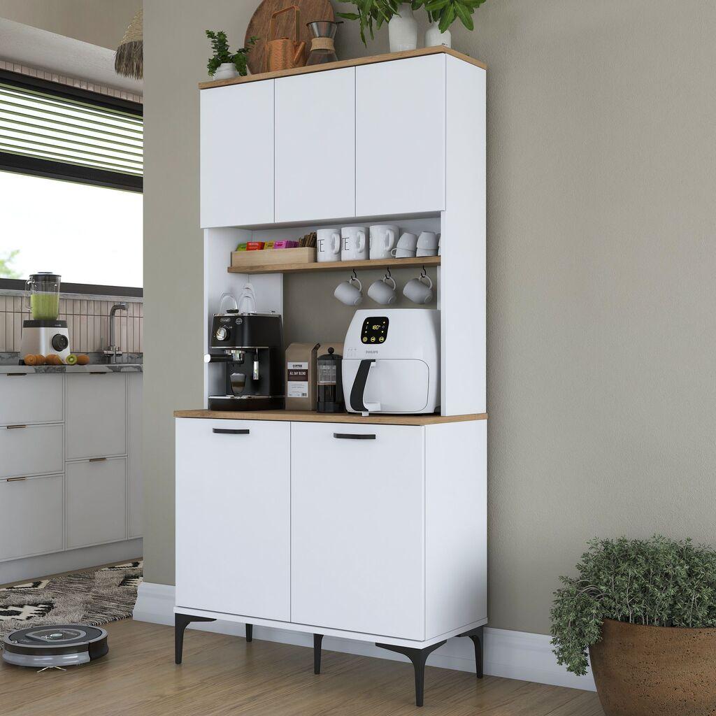 Hanah Home повеќенаменски гардеробер JE192-3798, 90,2x184,2 см, бел