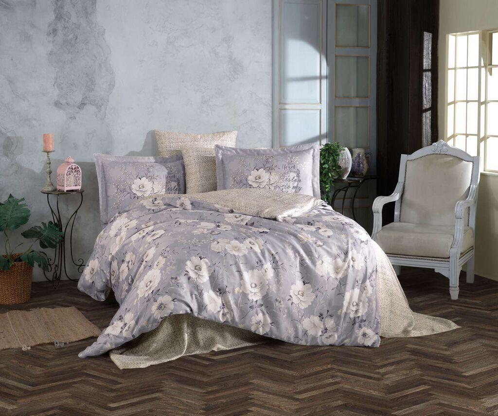 Комплет постелнина L'essentiel Maison Double Clarinda, 200x220 cm, сива