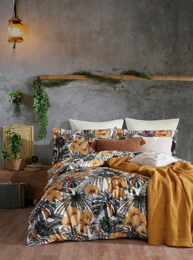 Комплет постелнина L'essentiel Maison Double Tropik, 200x220 cm, Шарена