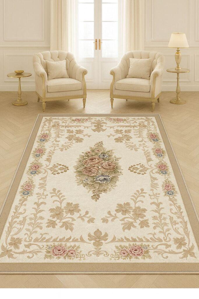 Концепт хипнозен тепих HM-CRP25-22, правоаголен, 160x230 cm, крем-кафеава