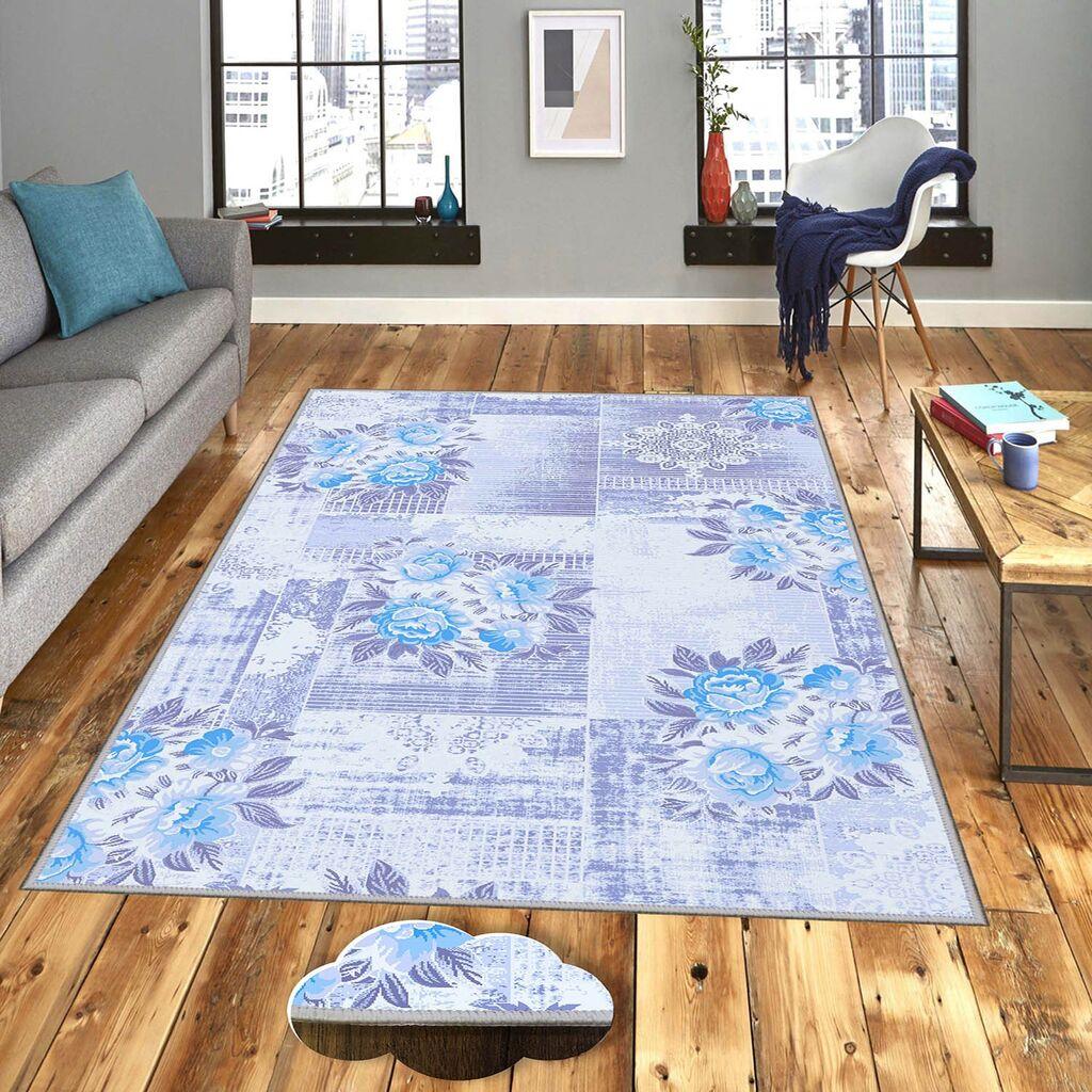 Conceptum Hypnose тепих Eexfab953-1, правоаголен, 80x120 cm, светло сина