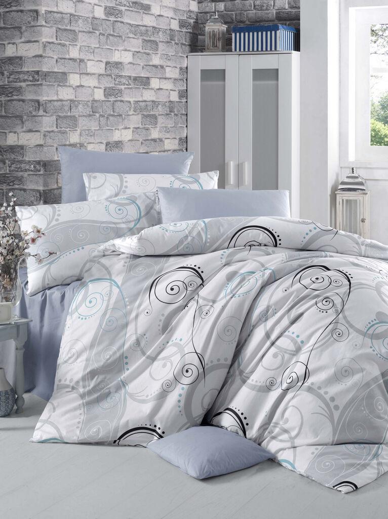 Комплет постелнина L'essentiel Maison Double Guliz, 200x220 cm, сива