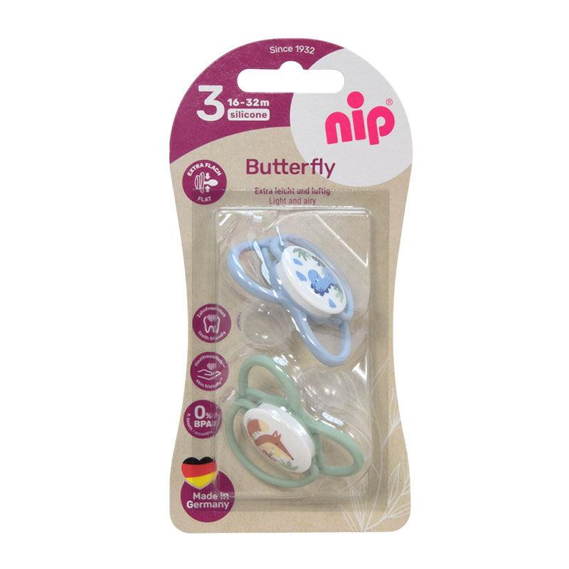 NIP Цуцла лажалка мај батерфлај каучук 6-32 месеци нип