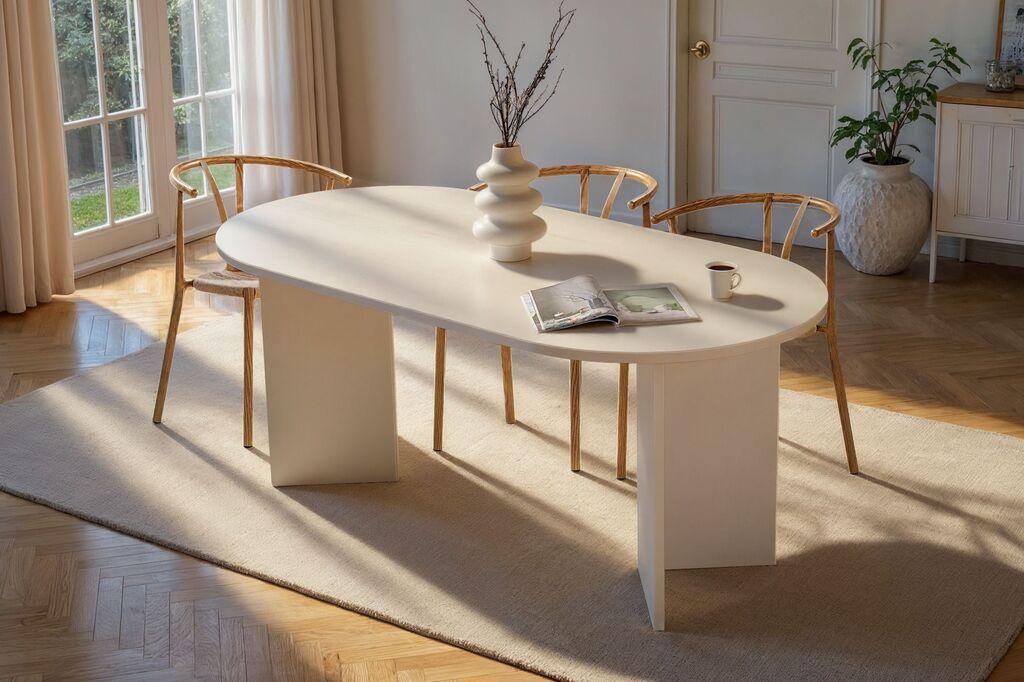 Трпезариска маса Nordure Sablin, 180x75x89,5 см, орев