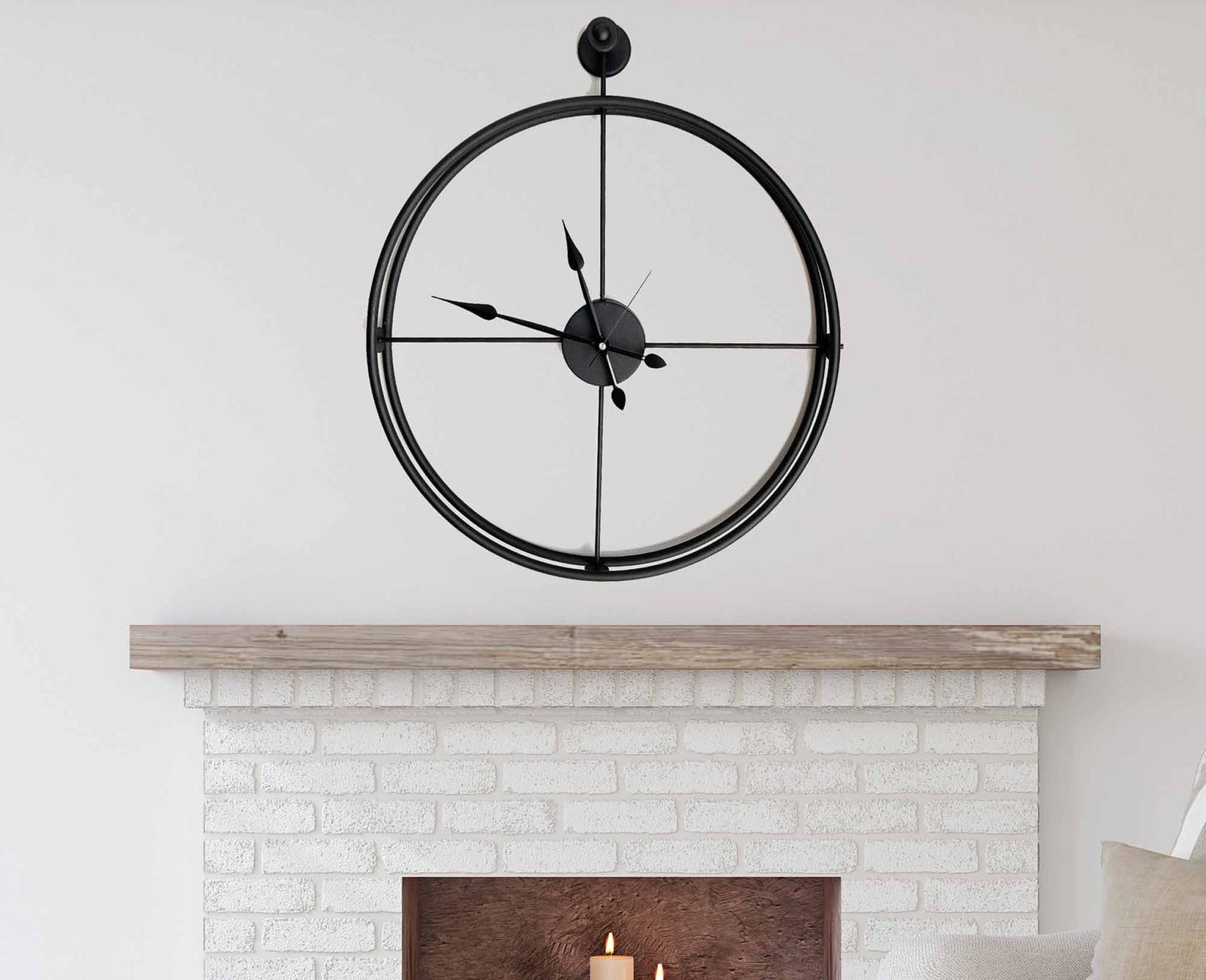 Wallity dzиден часовник 58x68x7 см, црн