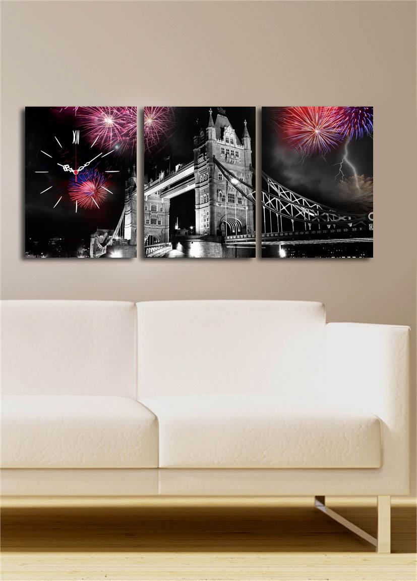 Wallity dzиден часовник во 3 дела во боја