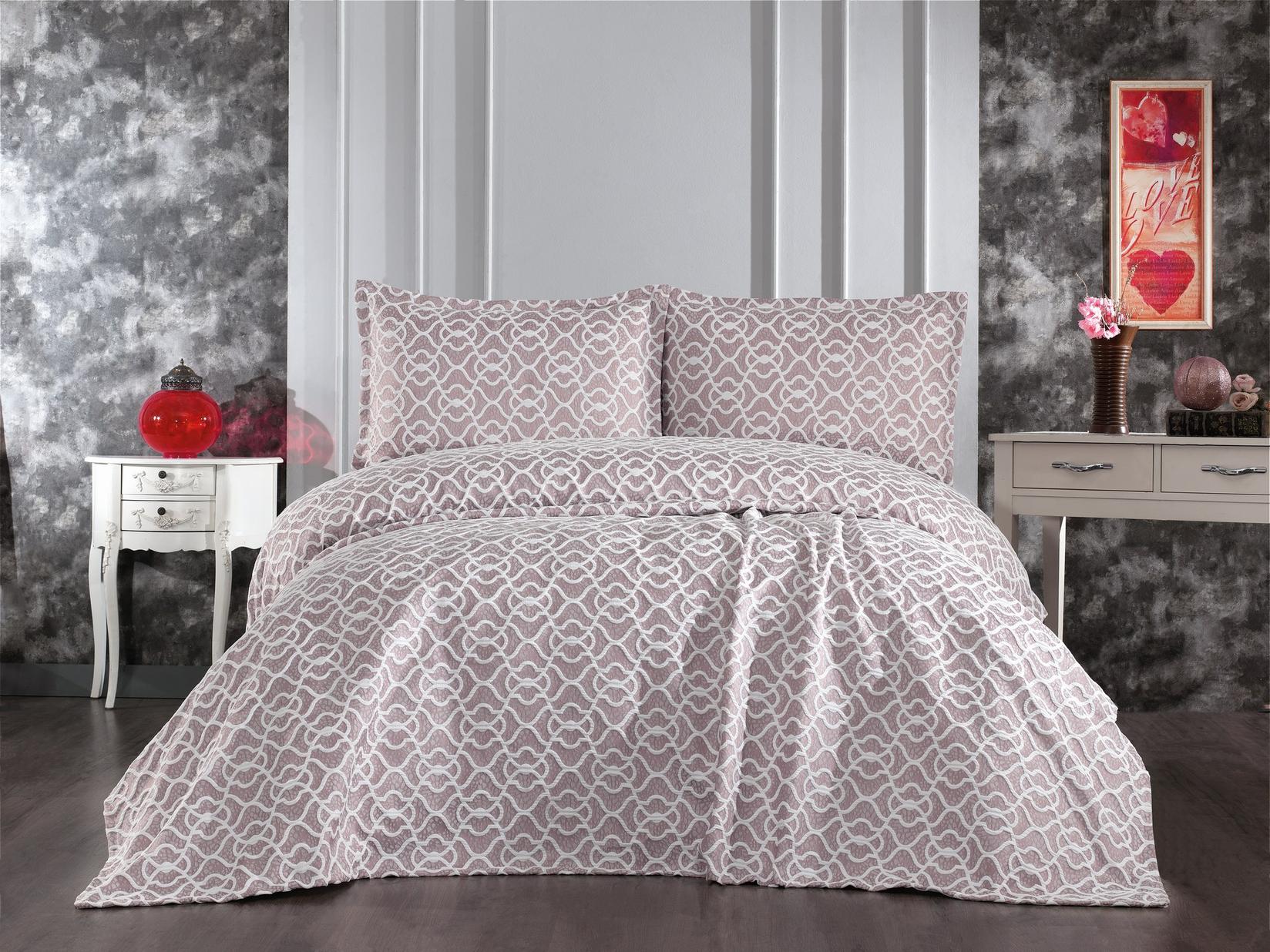 Комплет постелнина L'essentiel Maison за француски кревет Капучино