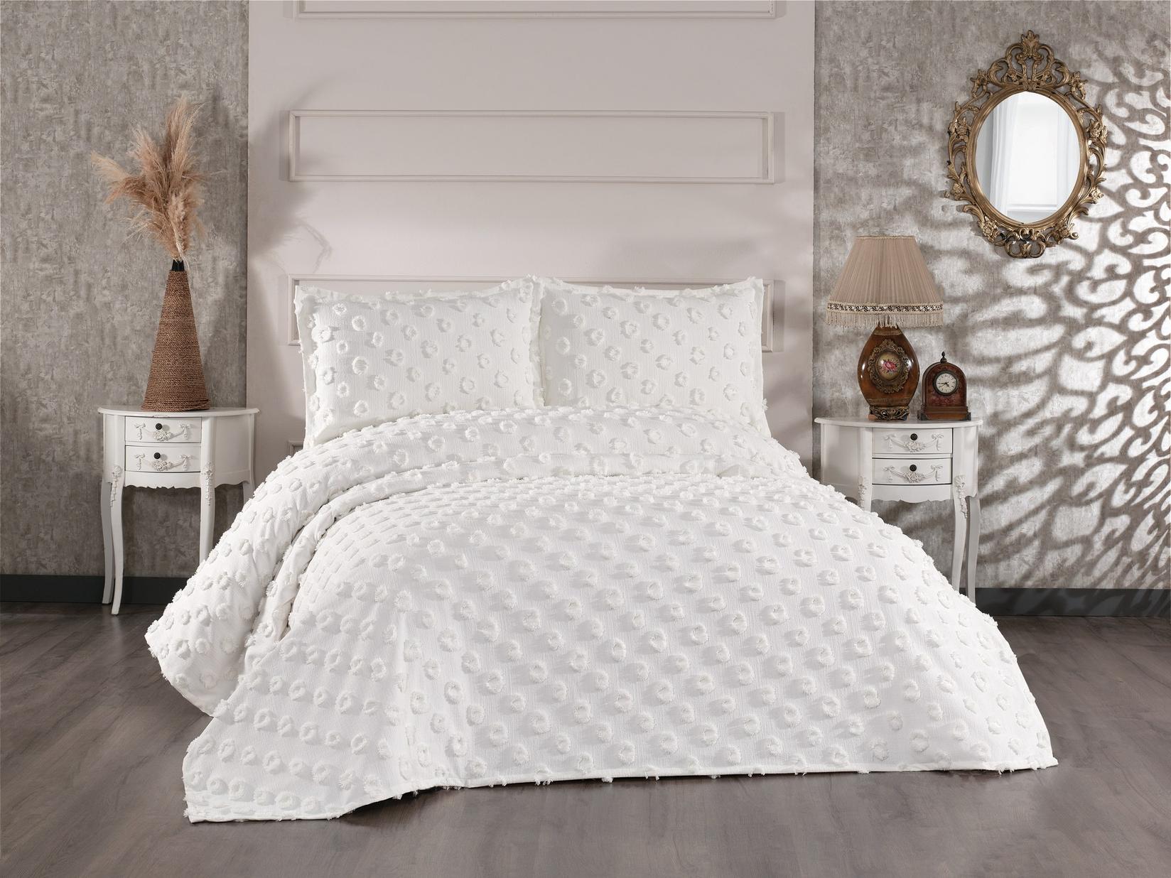 Комплет постелнина L'essentiel Maison за брачен кревет крем боја