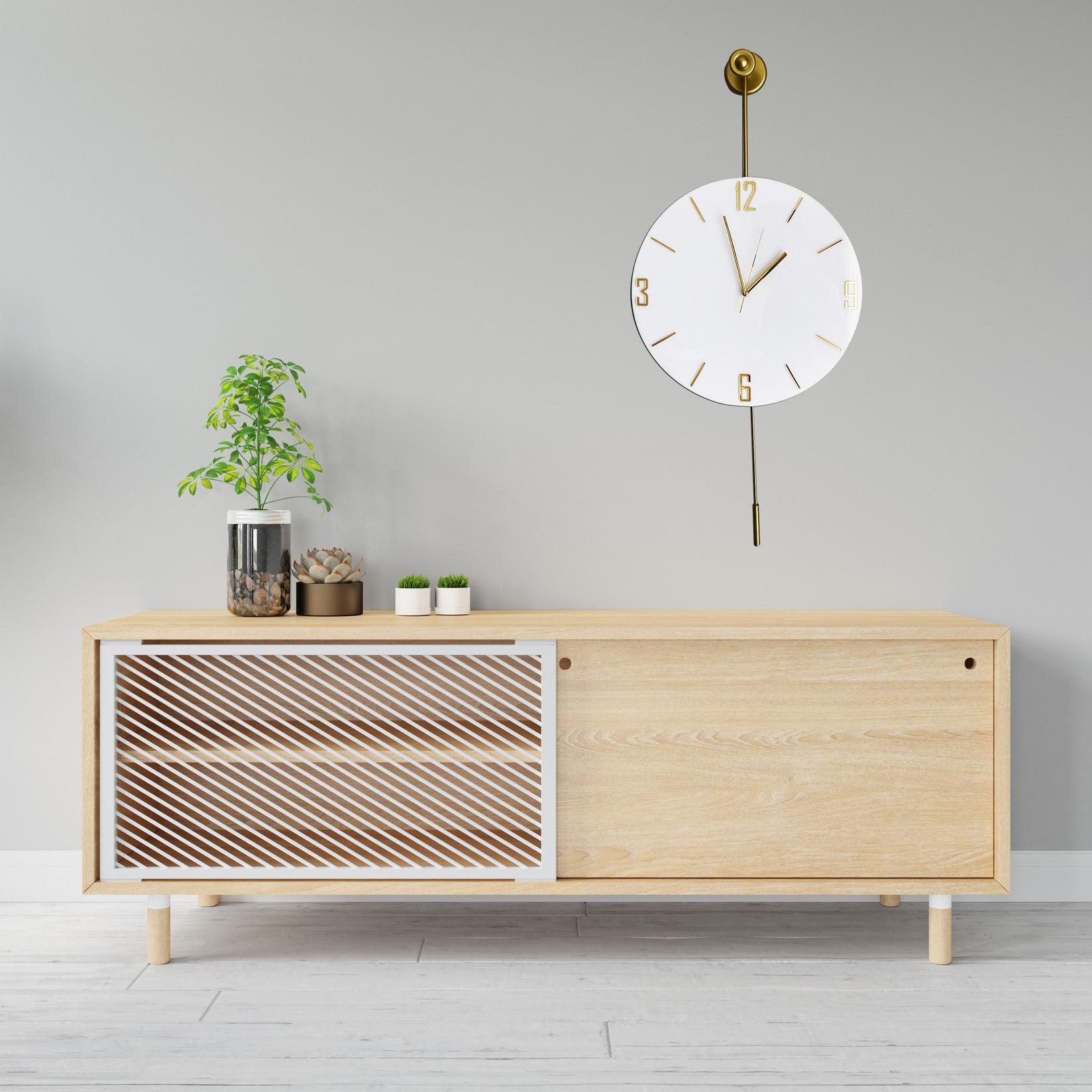 Wallity dzиден часовник 37x80x7 см, златен