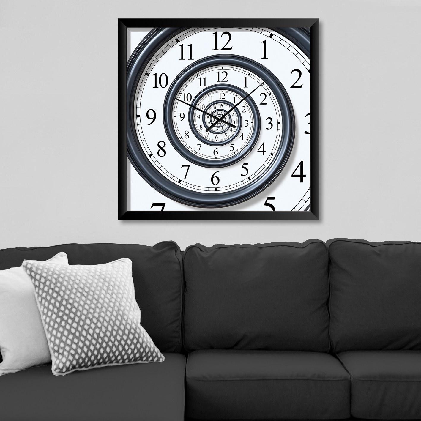 Wallity MDF dzиден часовник во боја 45x45