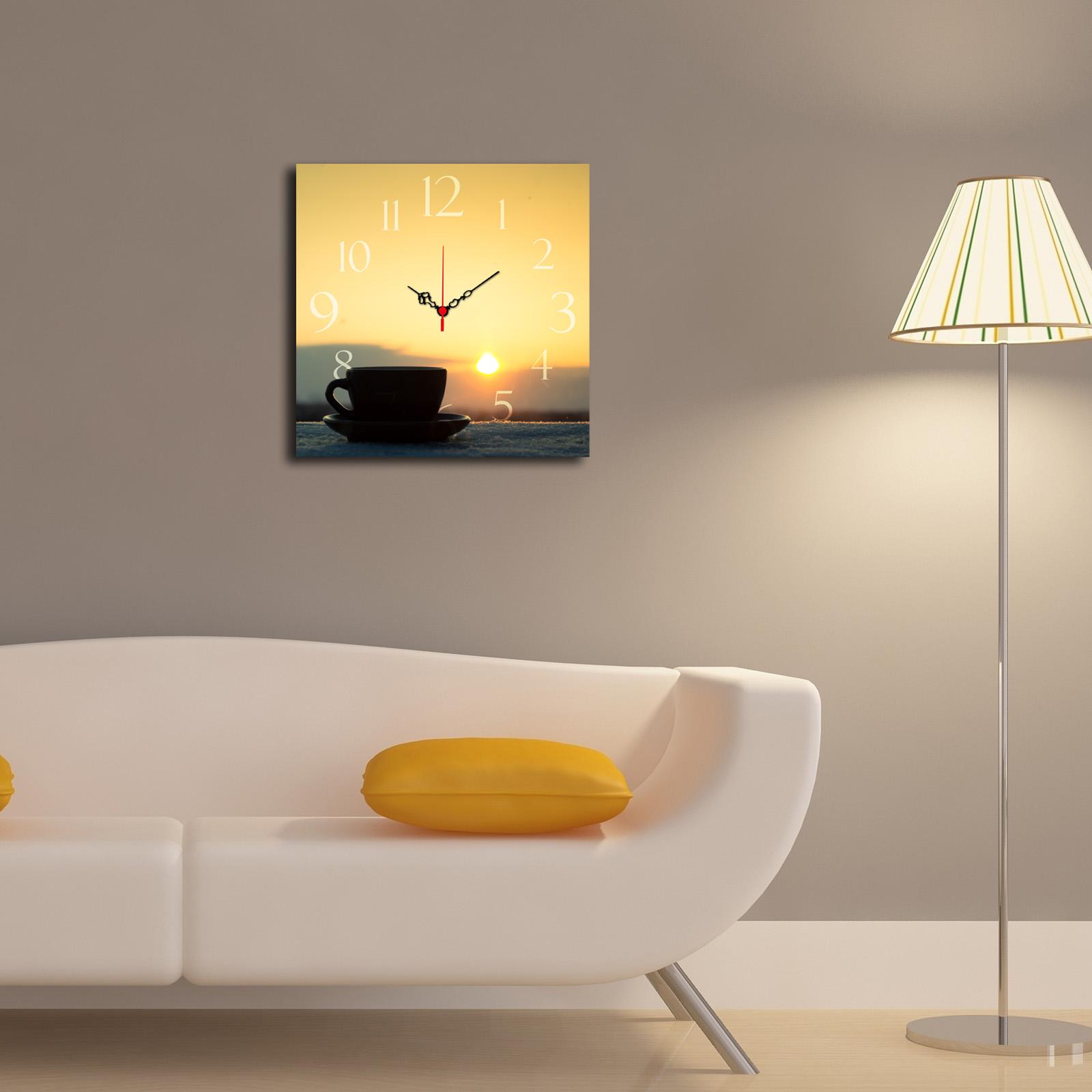 Wallity MDF dzиден часовник 40x40cm во боја