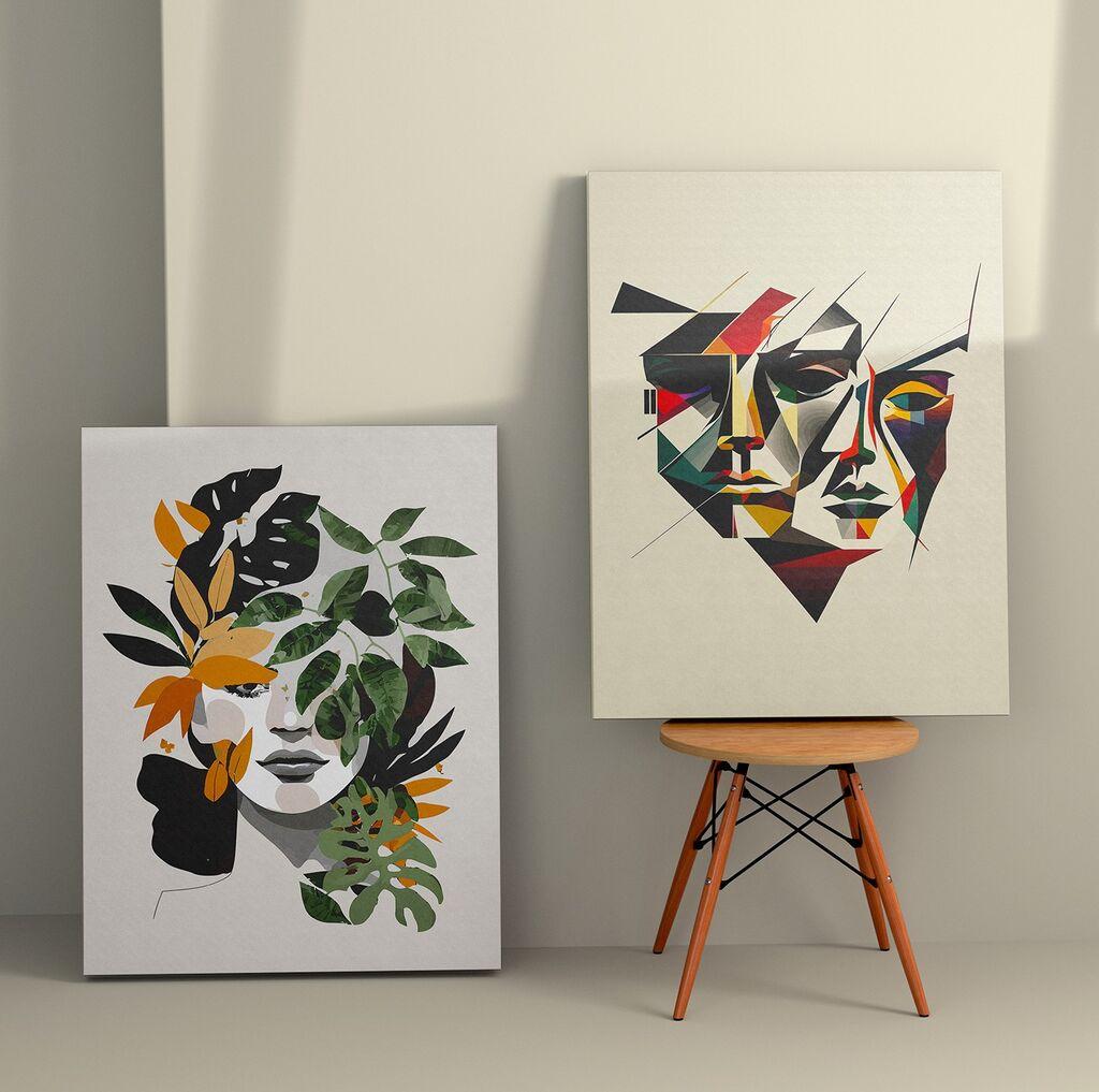 Wallity декорација за dzид 2KNV4329, 50 x 70 см, 2 парчиња