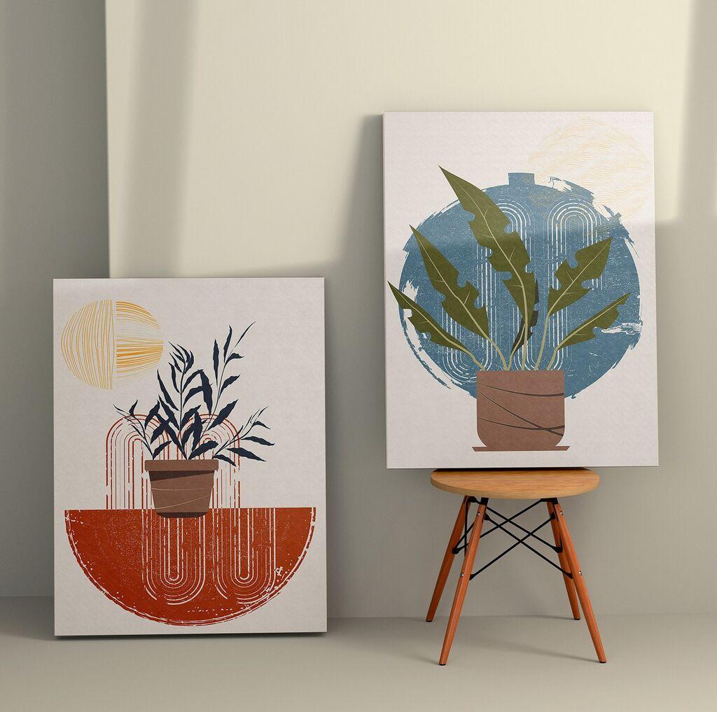 Wallity декорација за dzид 2KNV4358, 70 x 100 см, 2 парчиња