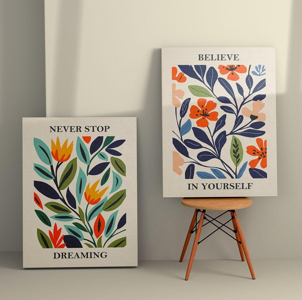 Wallity декорација за dzид 2KNV4331, 70 x 100 см, 2 парчиња