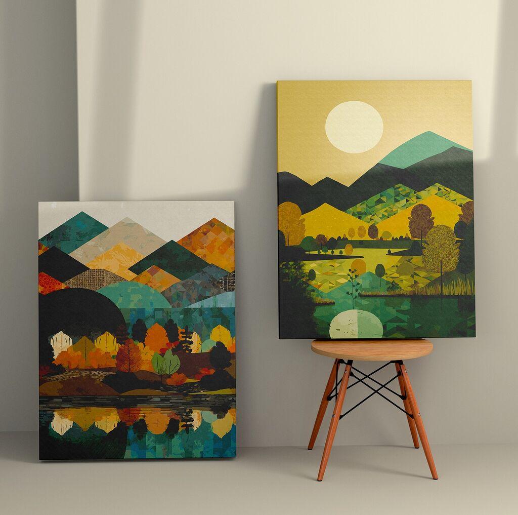 Wallity декорација за dzид 2KNV4340, 50 x 70 см, 2 парчиња