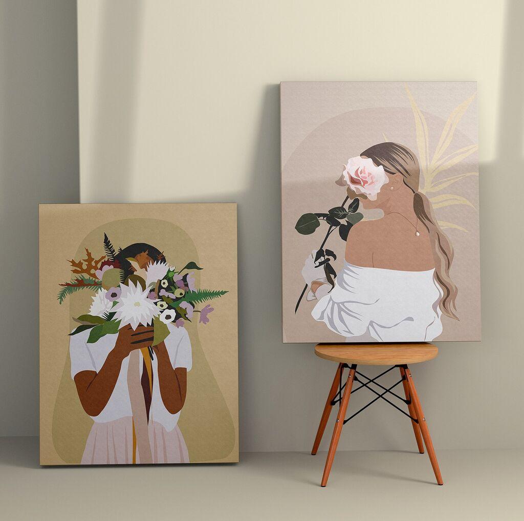 Wallity декорација за dzид 2KNV4300, 50 x 70 см, 2 парчиња