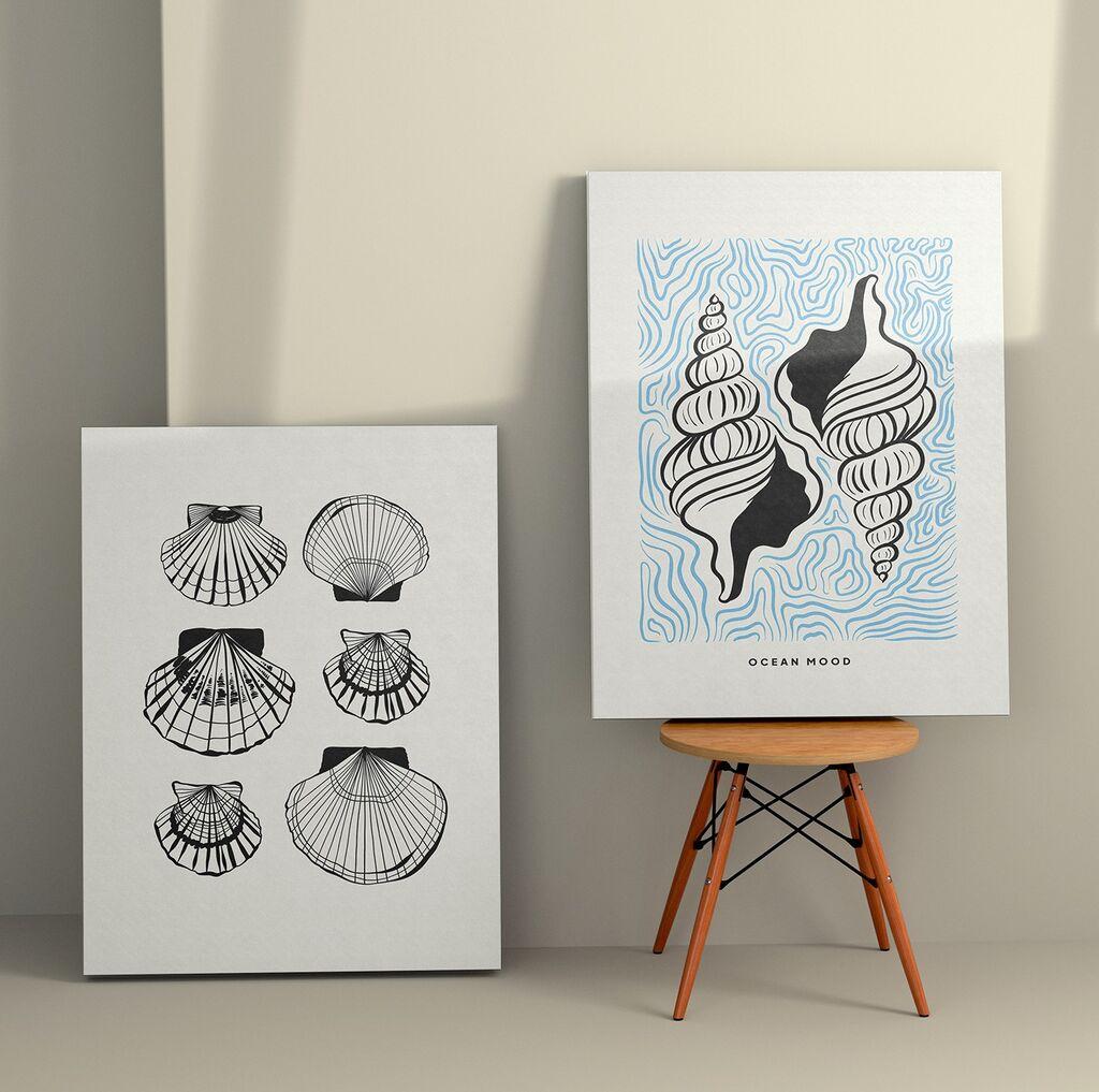 Wallity декорација за dzид 2KNV4378, 50 x 70 см, 2 парчиња