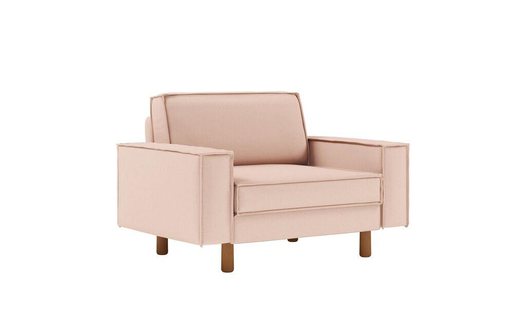 Фотелја „Atelier del Sofa" со двосед „Sparrow", светло розова