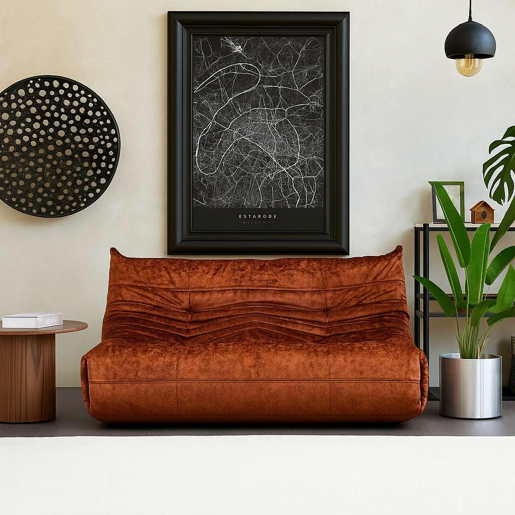 Atelier del Sofa Двосед Bocek, црвена