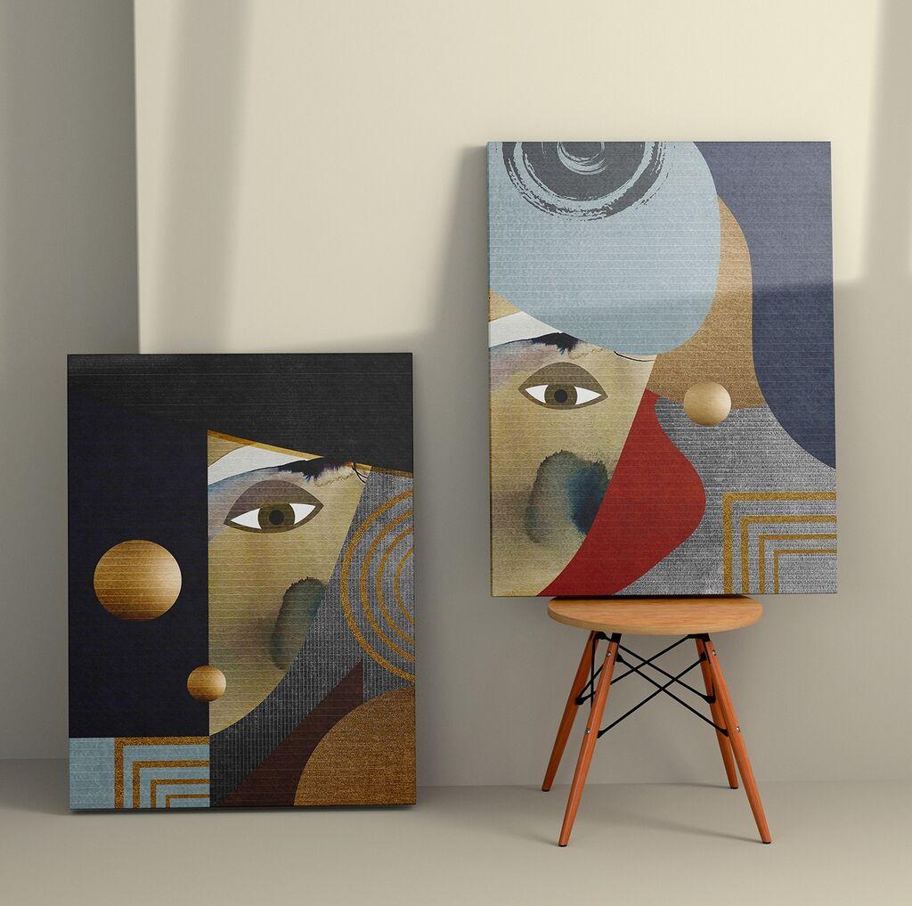 Wallity декорација за dzид 2KNV4335, 50 x 70 см, 2 парчиња
