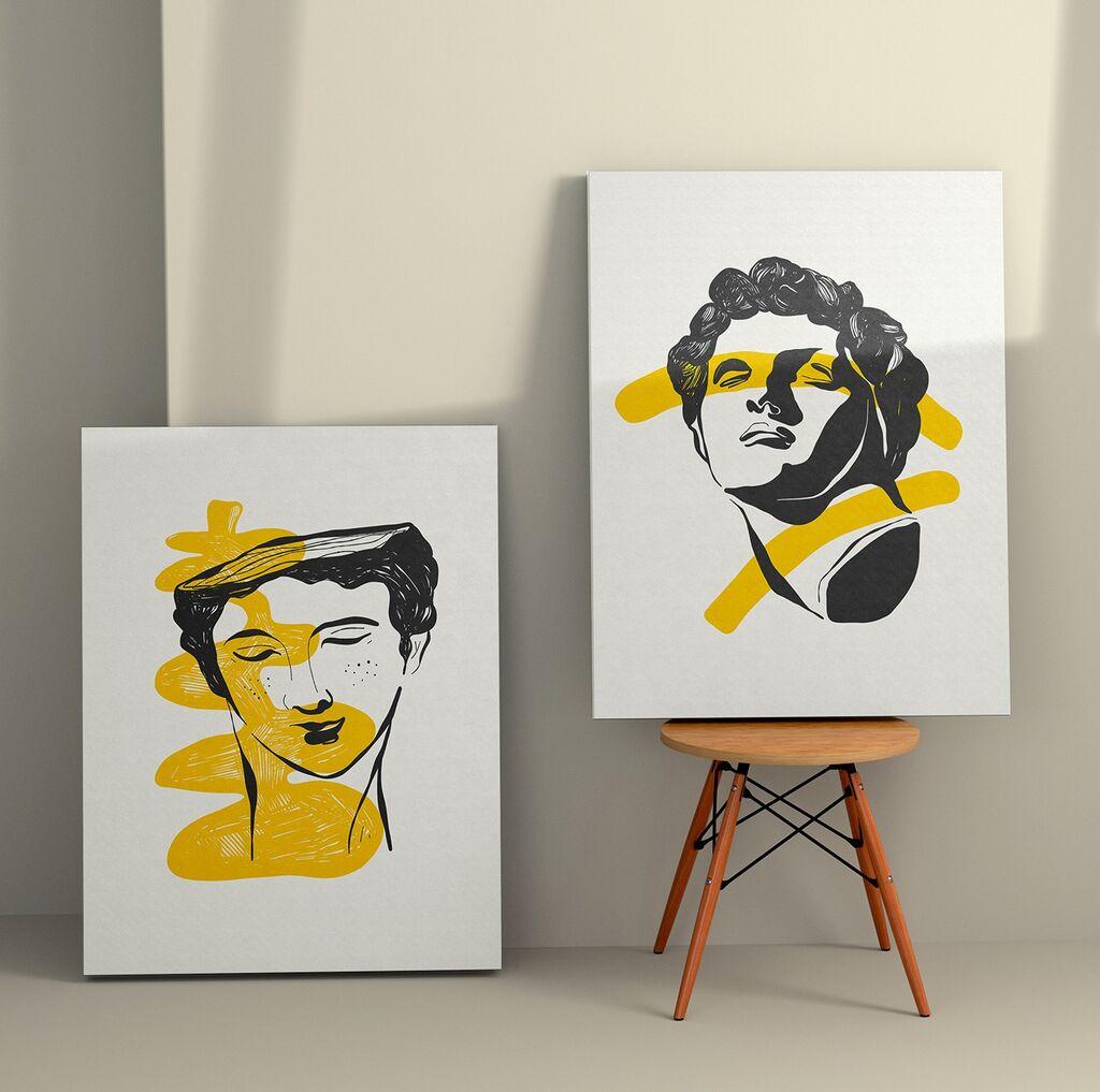 Wallity декорација за dzид 2KNV4284, 50 x 70 см, 2 парчиња