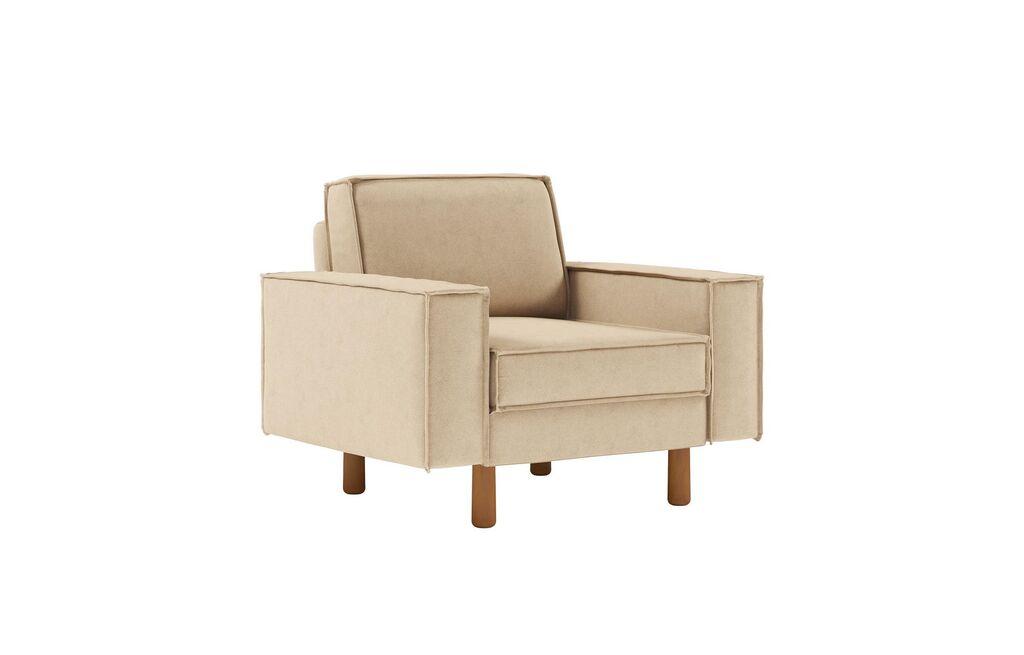 Фотелја „Ателје дел Софа" во боја „Спароу 1", крем