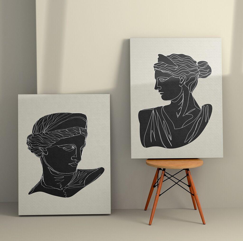 Wallity декорација за dzид 2KNV4294, 50 x 70 см, 2 парчиња