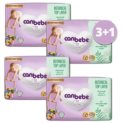 Canbebe 3+1 Пелени бр.6 / 48 / 13-18 kg
