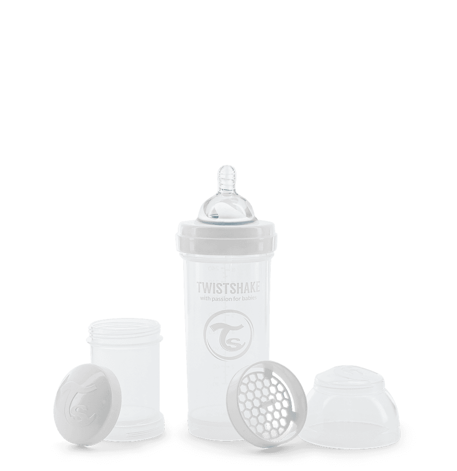 TWISTSHAKE Шише против колики 260мл бело 78012