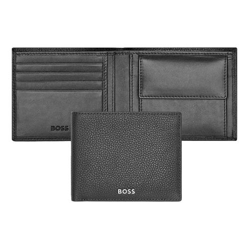 BOSS Паричник, Машки, Кожен, Boss, Classic Grained, Hlm416A, 11,5*9,5*2Цм, Црна