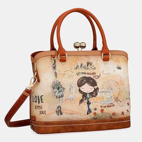 ANEKKE Чанта , За На Рака , Anekke, Peace & Love, Camel , 38801-061, 31*24*13Цм