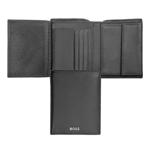 BOSS Паричник, Машки, Кожен, Boss, Classic Smooth, Hlo403A, 12,5*9,5*2Цм, Црна