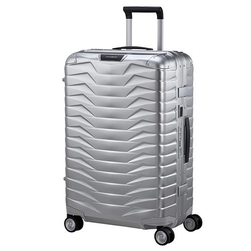 SAMSONITE Куфер,4 Тркала,Samsonite,Proxis Alu Spinner 69/25, 150052/1004,47*69*28Цм,Сива