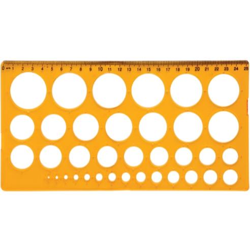 ARK Линијар со форми-кругови, пвц, 085