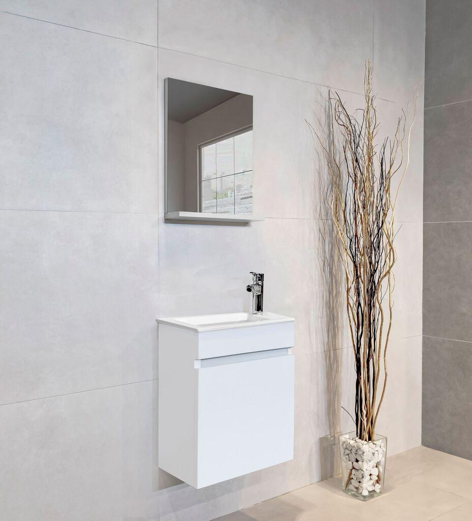 Комплет за бања Hanah Home Fit, 2 парчиња, бел