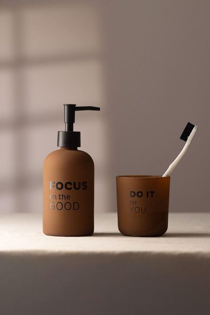 Комплет додатоци за бања L'essentiel Maison Serenity, 2 парчиња, кафеава боја