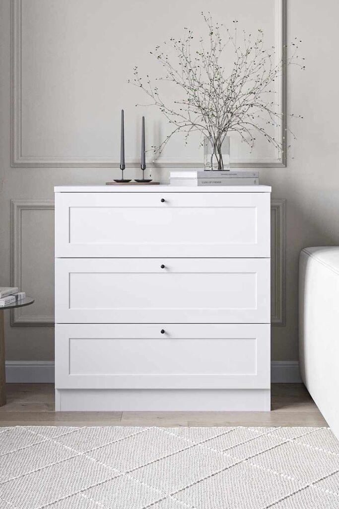 Комода Hanah Home Terra, 75 x 77 x 42 см, бела