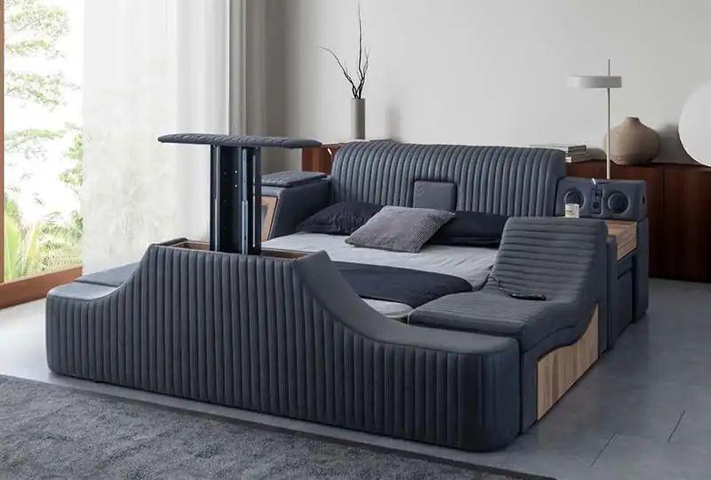 Hanah Home Sunshine Smart подлога за кревет, 250 x 100 x 290 см, црна