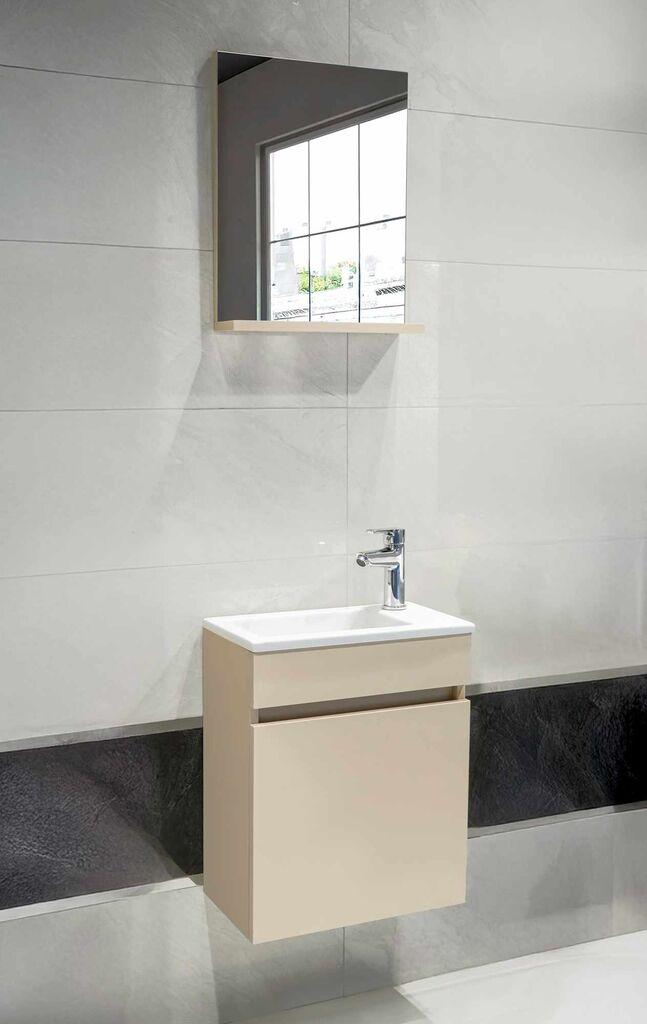 Комплет за бања Hanah Home Fit, 2 парчиња, крем